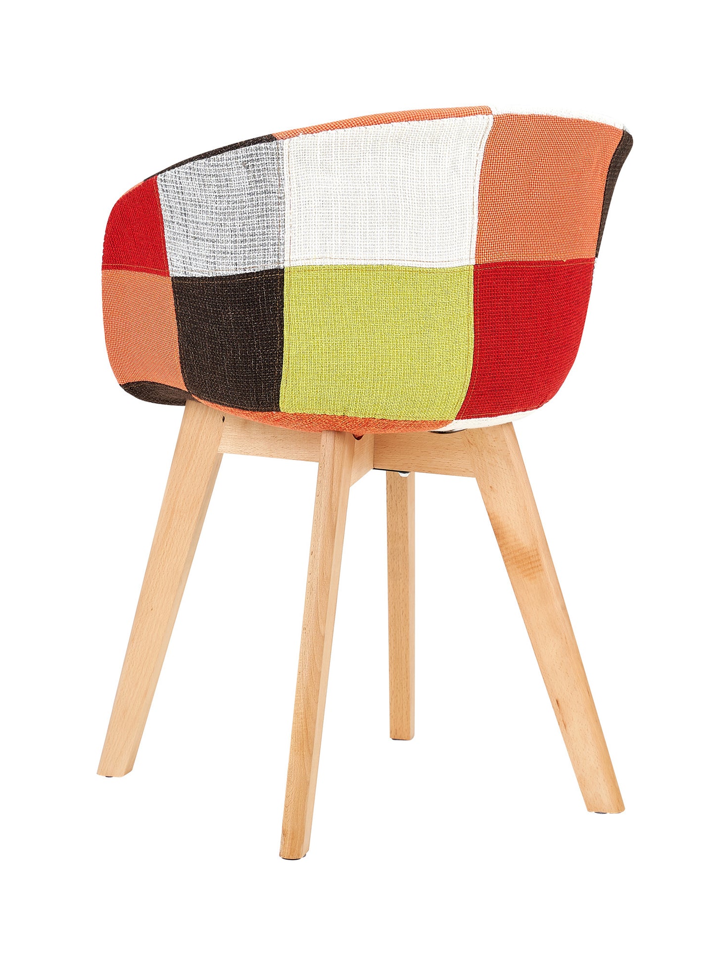 Patchwork Chair Set- Warm Red