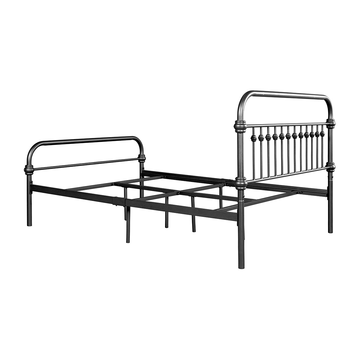 Farmhouse Metal Bed Frame Size: Full - BLACK