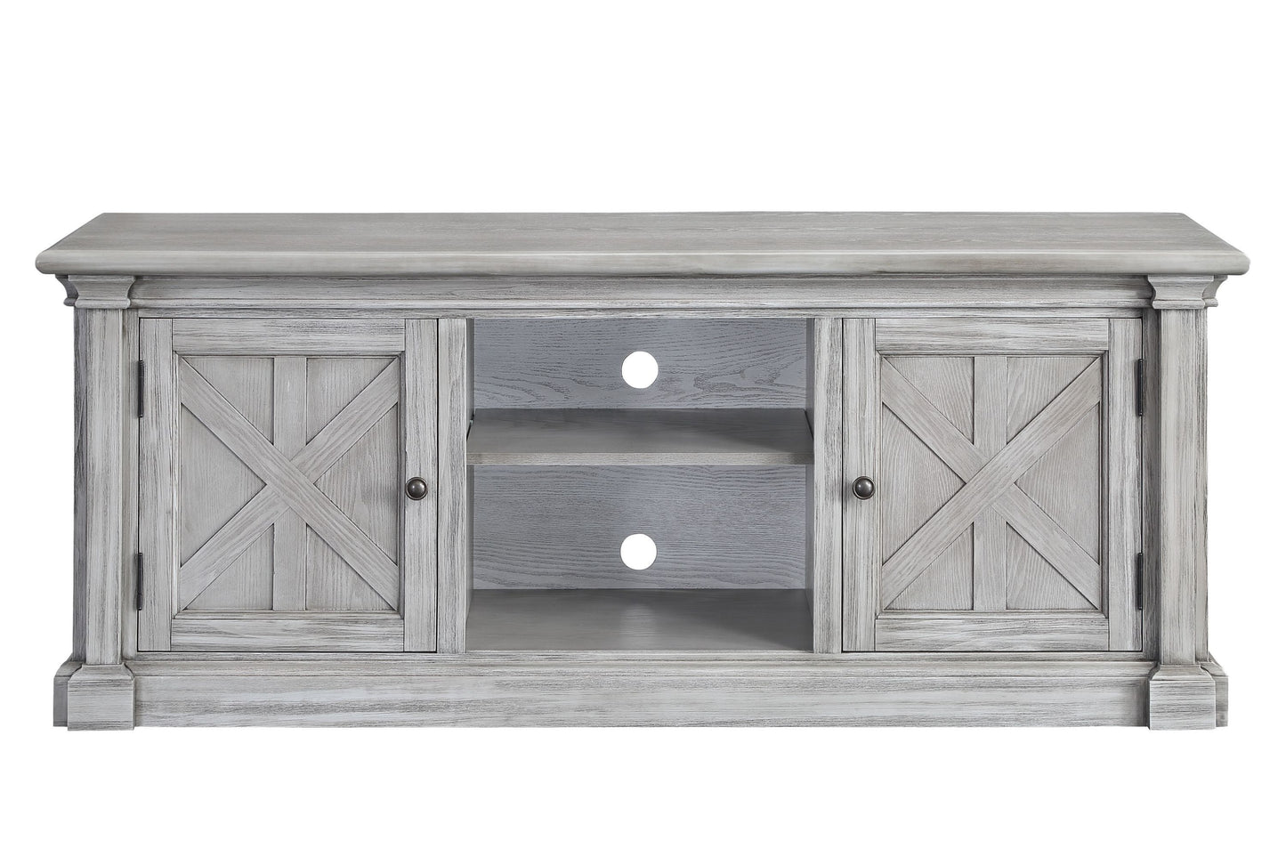 Lucinda TV Stand, Gray Oak