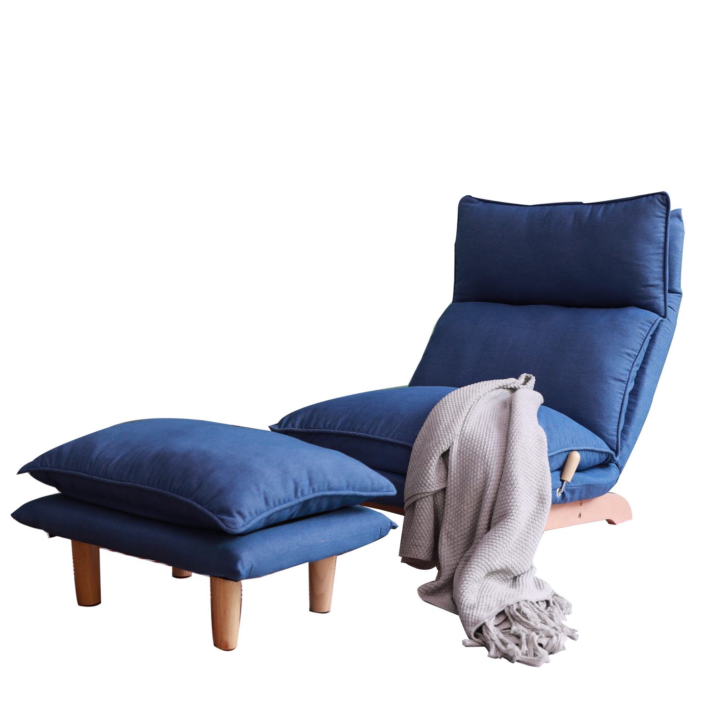 Reclining Floor Game Chair in Blue