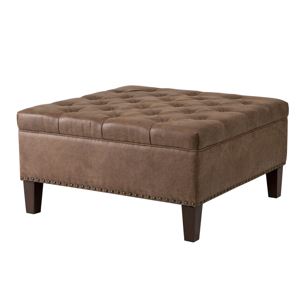 Madison Park Lindsey Tufted Square Cocktail Ottoman