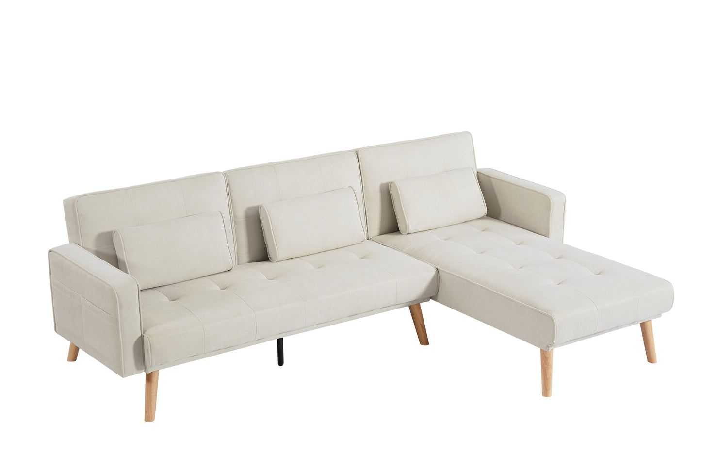 Convertible Sectional Sofa Sleeper, Right Facing