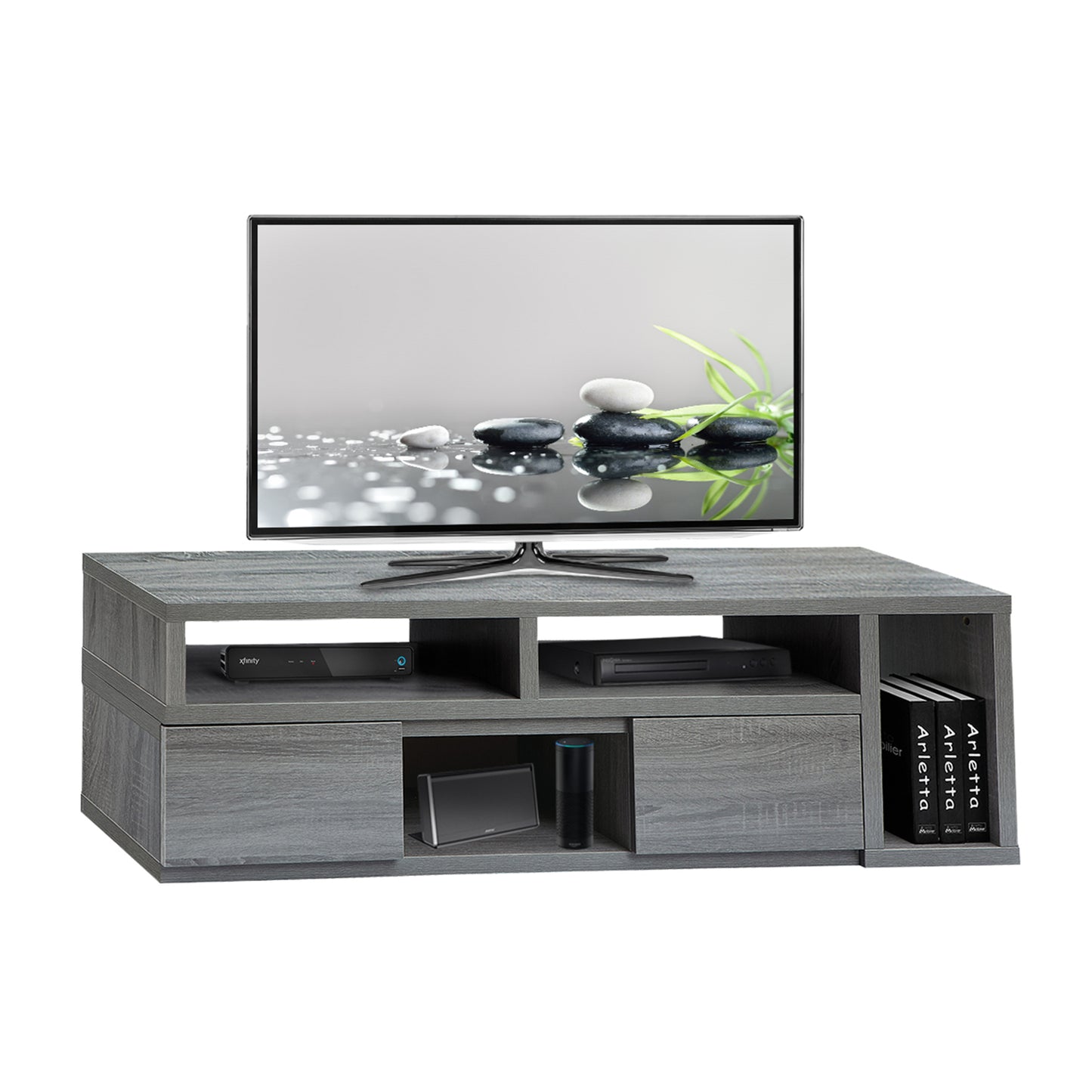 Techni Mobili Adjustable TV Stand Console for TV's Up to 65"