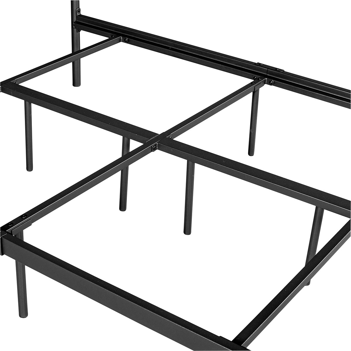 Farmhouse Metal Bed Frame Size: Full - BLACK