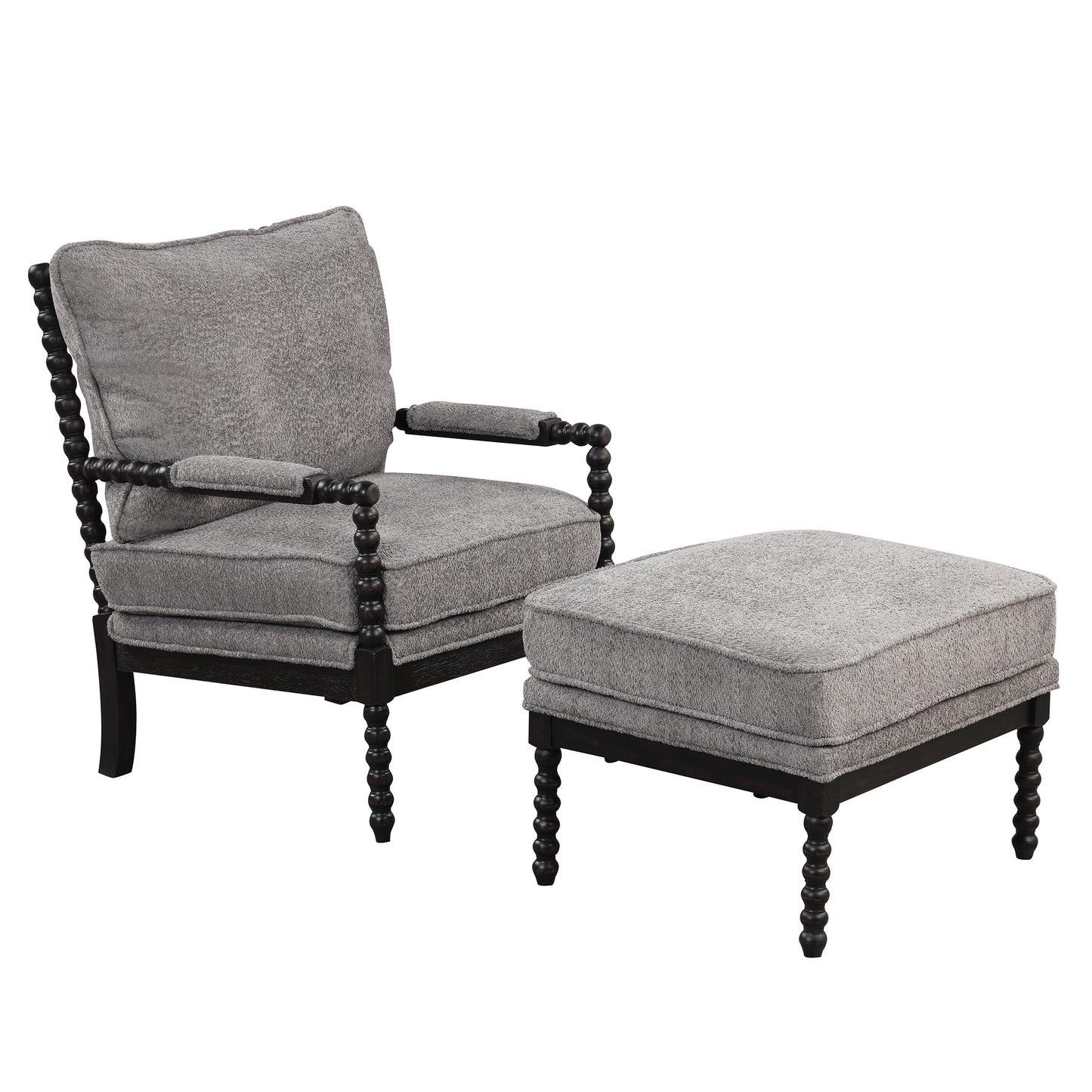 The Spindle Chair Black & Grey