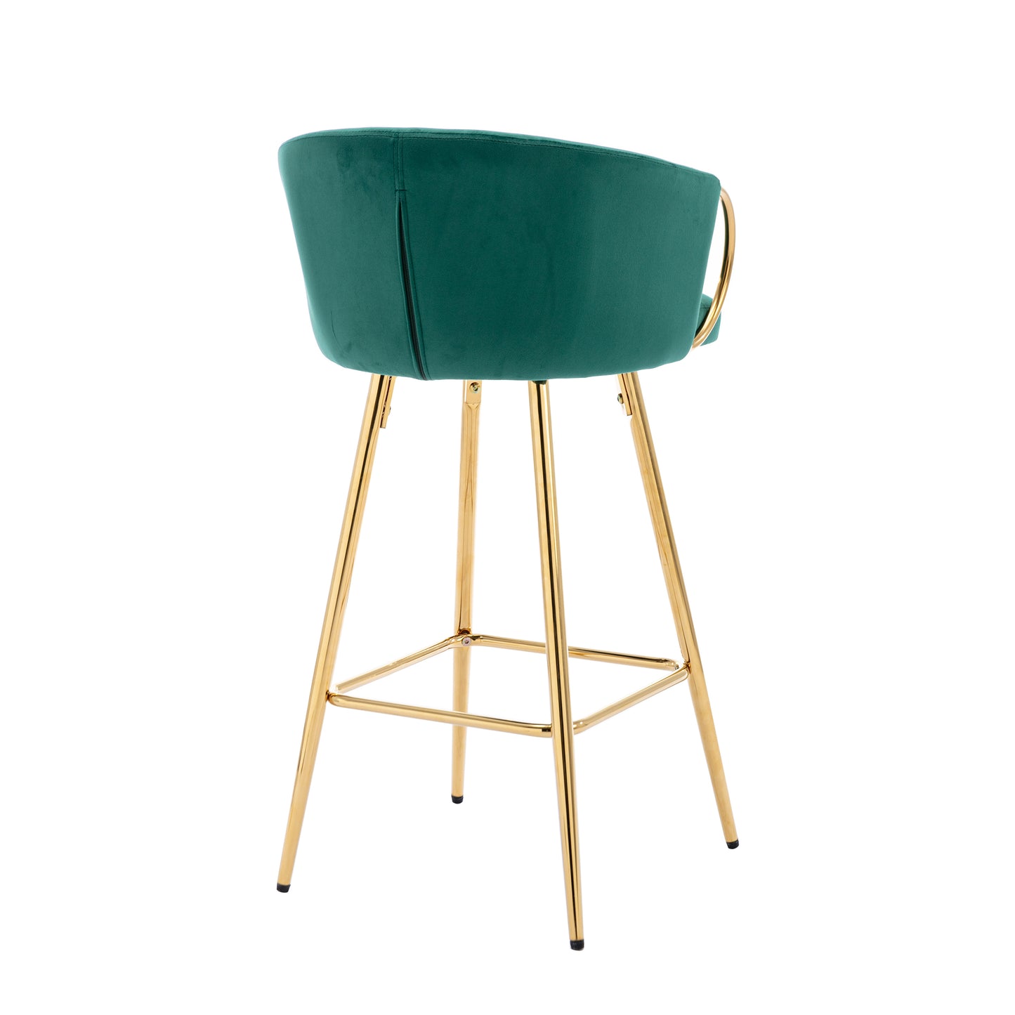 26 Inch Set of 2 Green Bar Stools