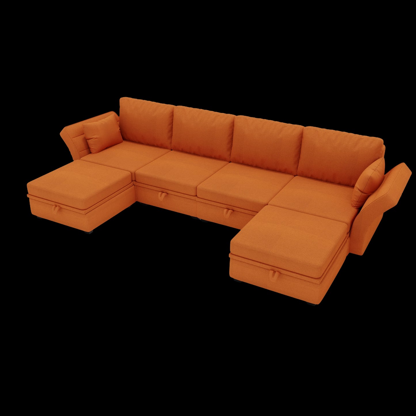 Marvin Modular Sectional Sofa- Orange