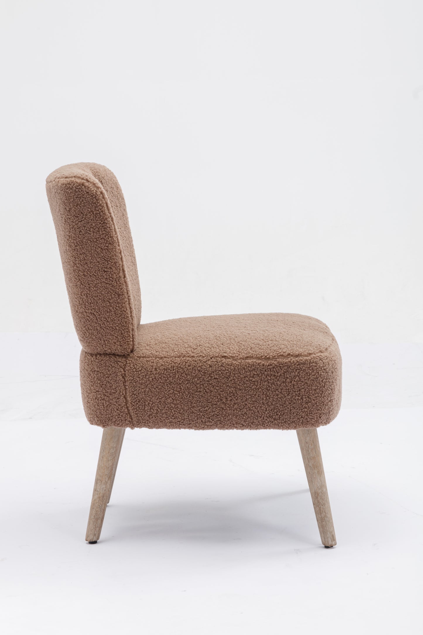 Teddy Fabric Button Accent Slipper Chair