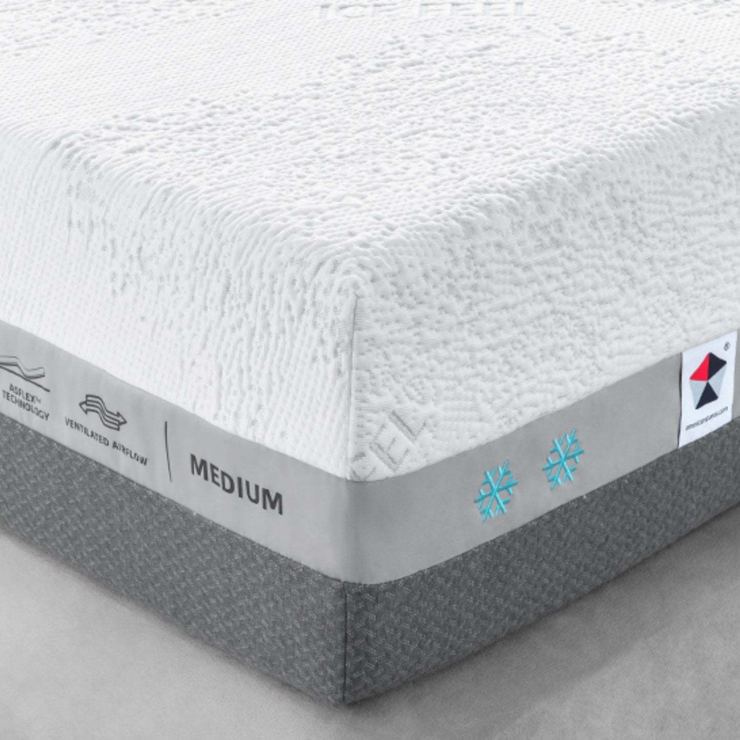 Primerest Ultra Mattress 12.5" Hybrid Max Gel Memory Foam with Ice Feel Cooling Knitted Fabric Made in USA - Queen