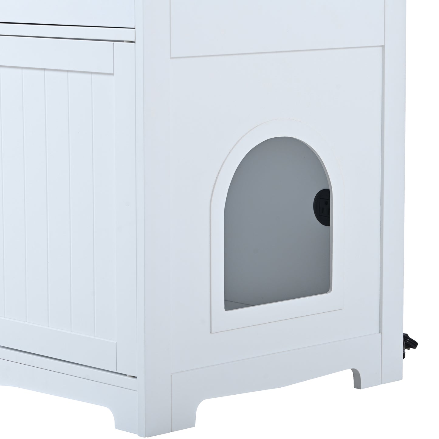 Litter Box Enclosure- White