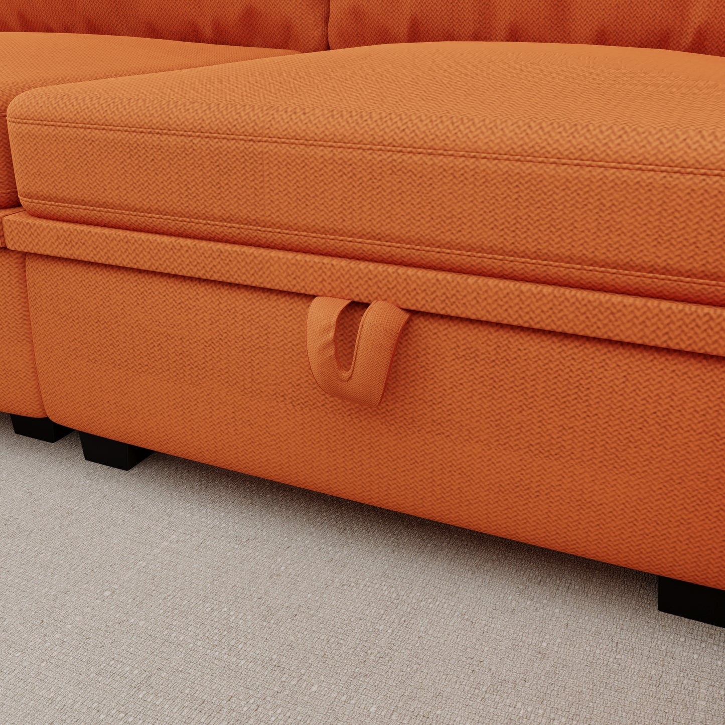 Marvin Modular Sectional Sofa- Orange