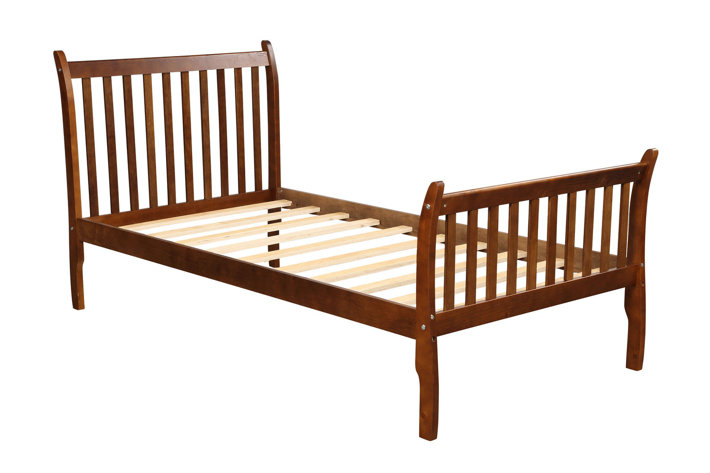 Platform Bed Frame (Walnut, Twin)