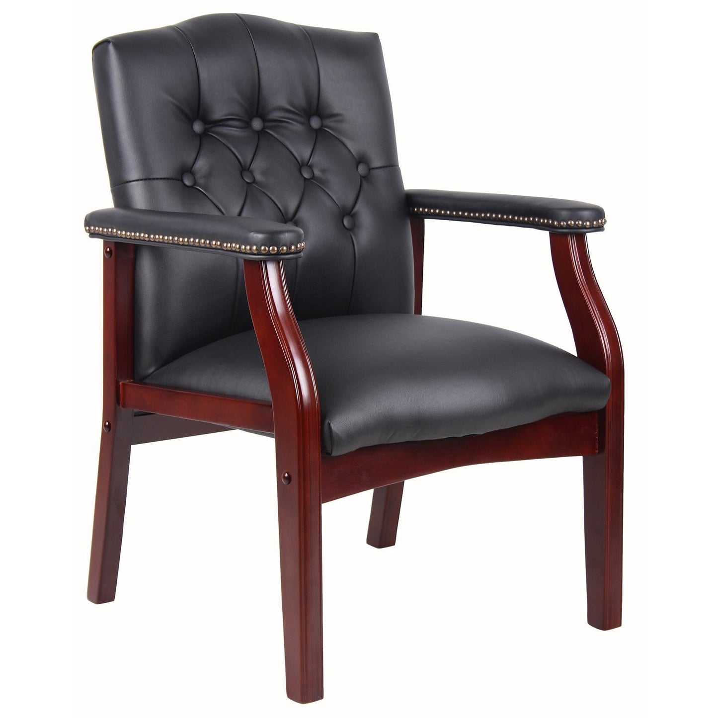 Nora Leather Reception Guest Chairs