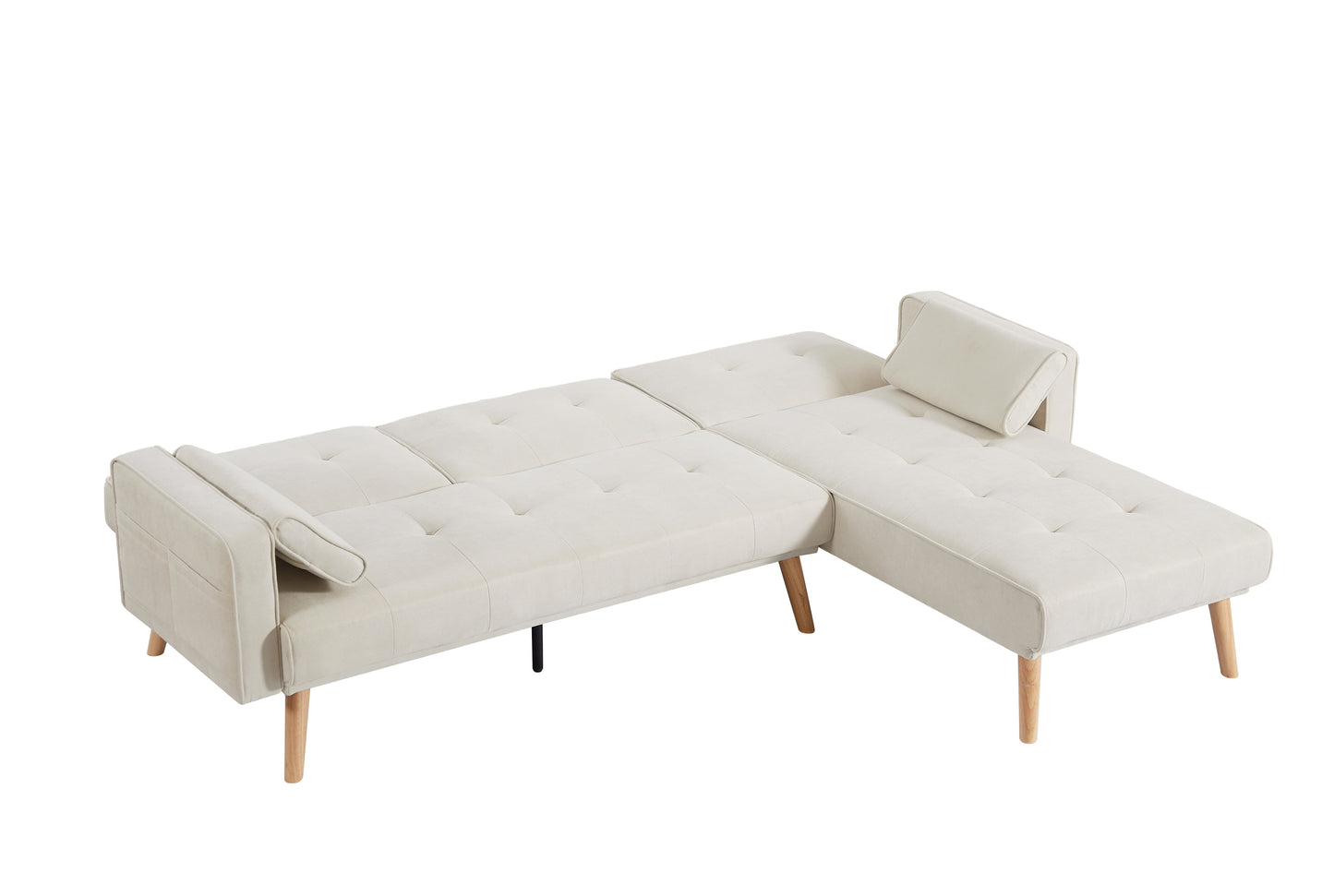 Convertible Sectional Sofa Sleeper, Right Facing