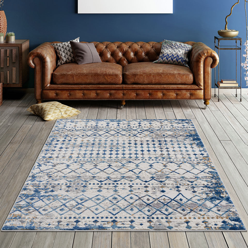 Hannah Moroccan Global Woven Area Rug 5.9'x4