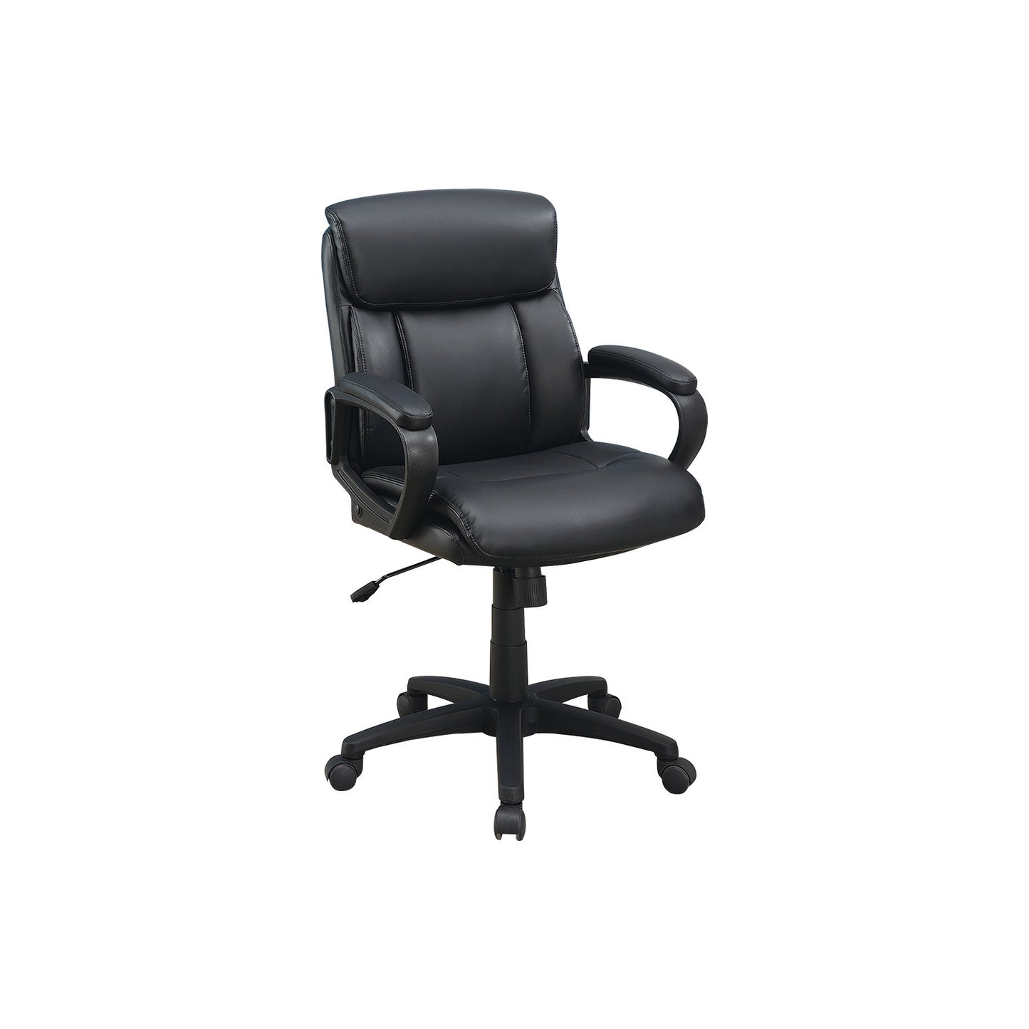 Zyren Upholstered Office Chair, Black