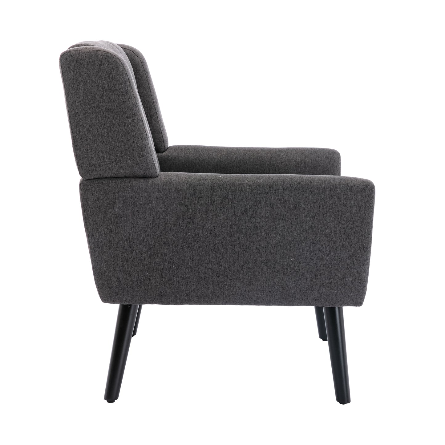 Modern Soft Linen  Ergonomic Accent Chair