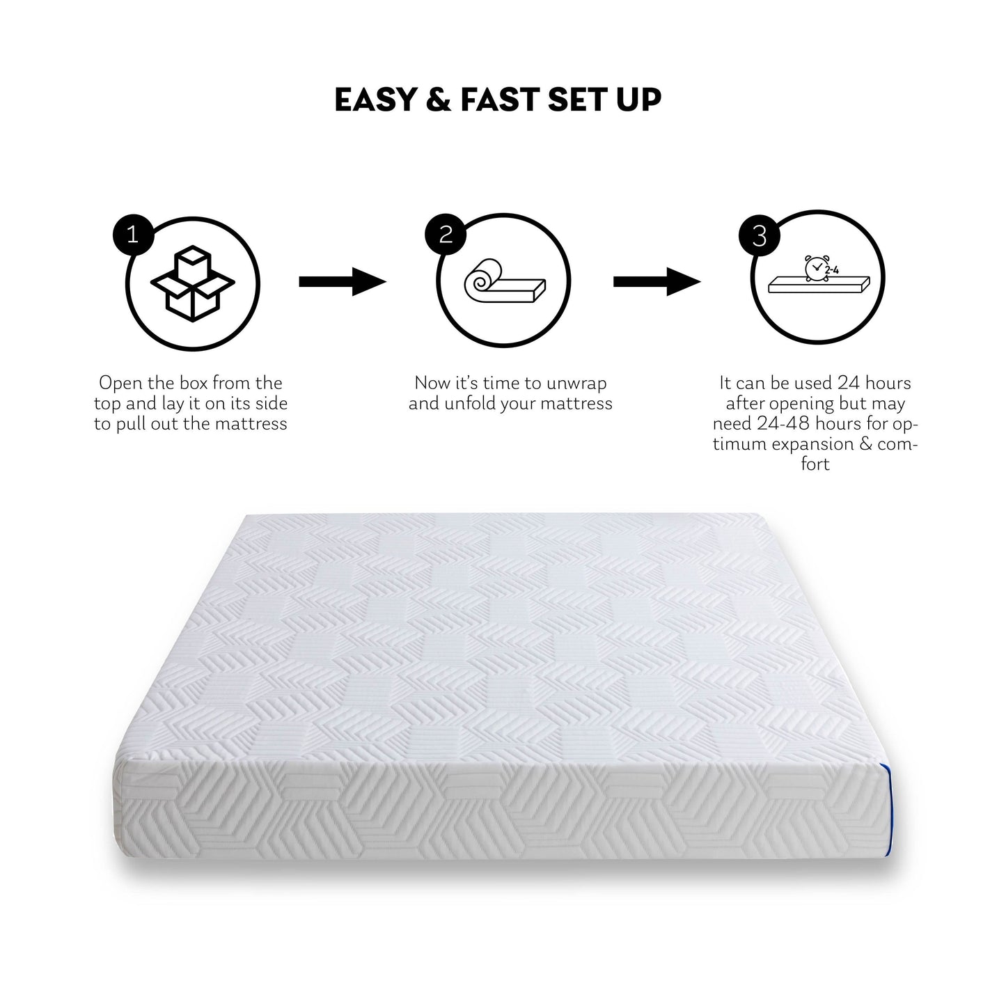 10" Gel Memory Foam Mattress CertiPUR-US - King