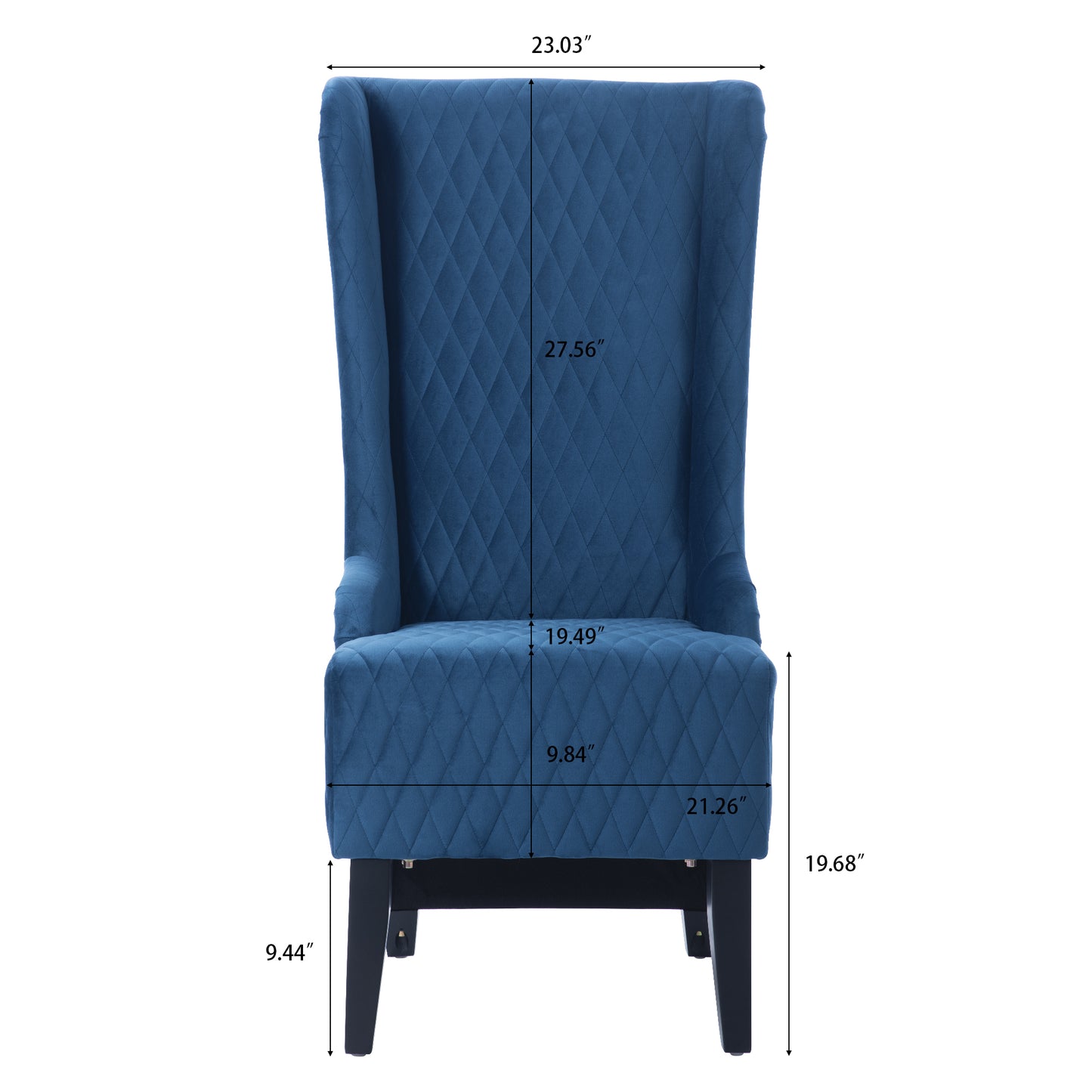 23.03" Wide Wing Back Chair