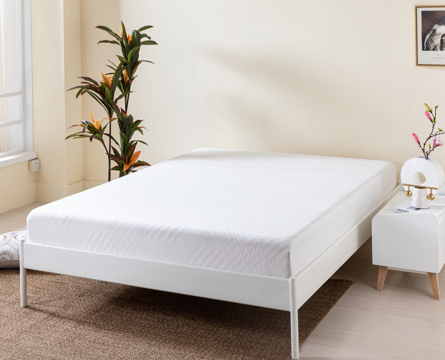 8" Green Tea Infused Memory Foam Mattress - Queen