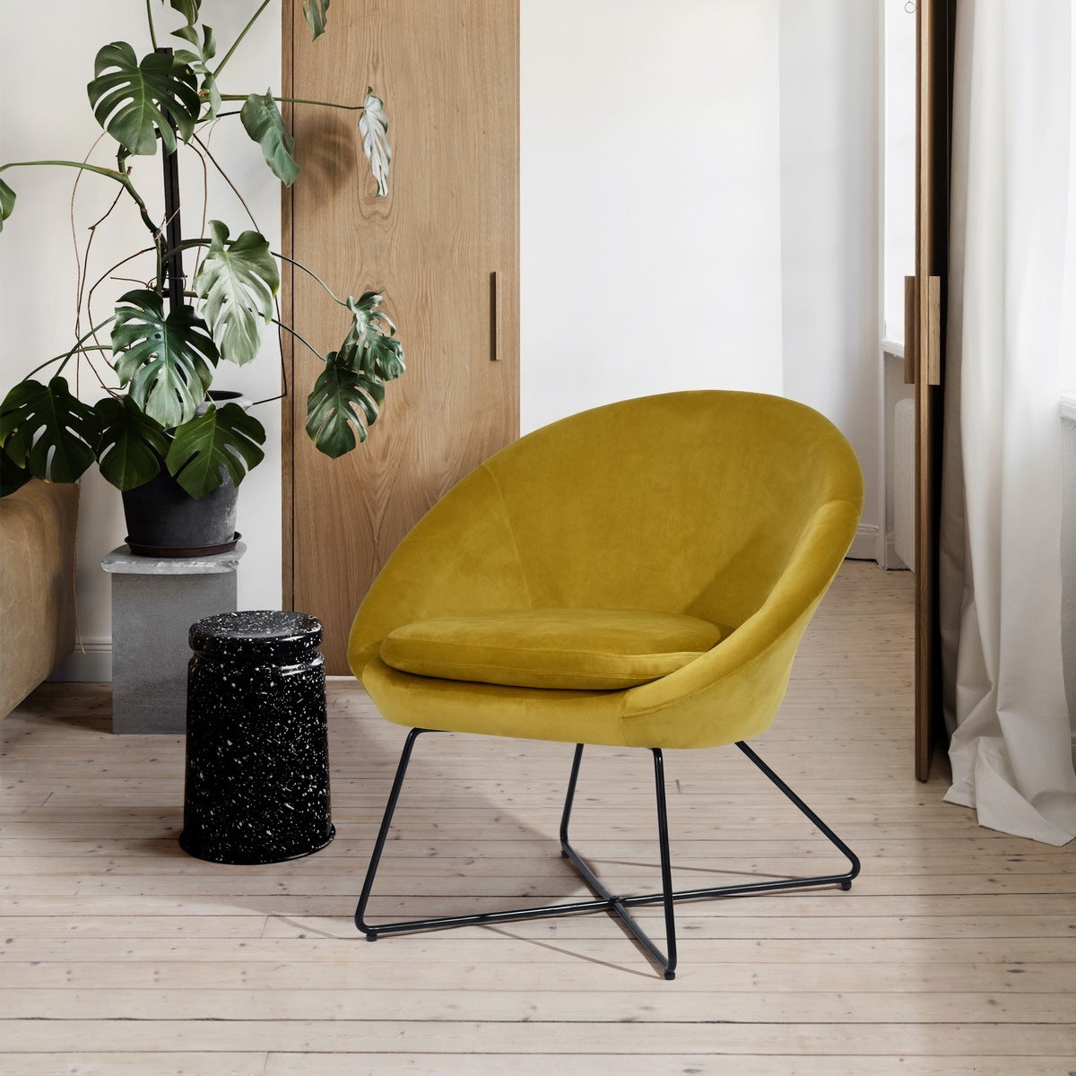 Irene Accent Chair- Yellow