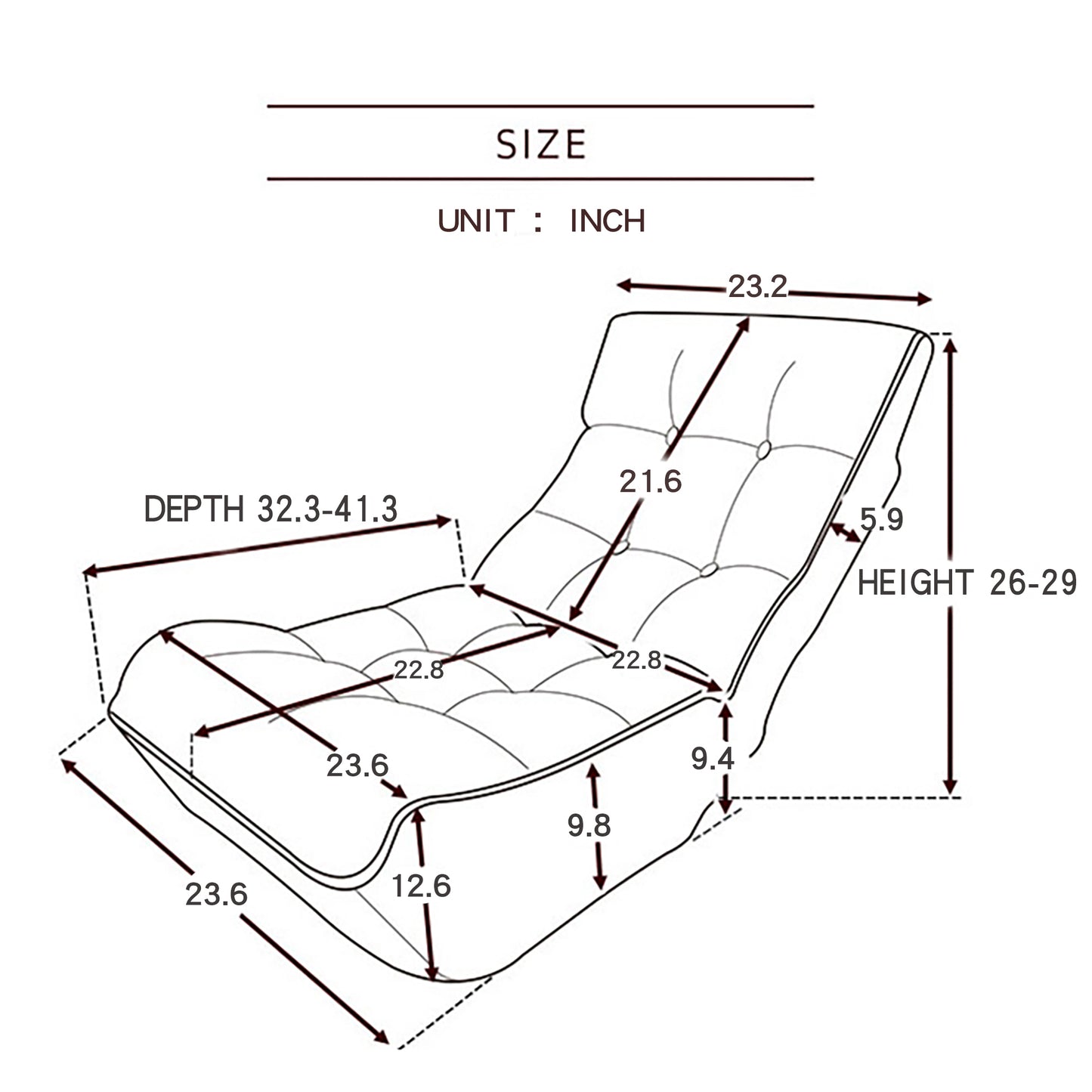 Gaming Chare, Foldable & Reclining , Grey