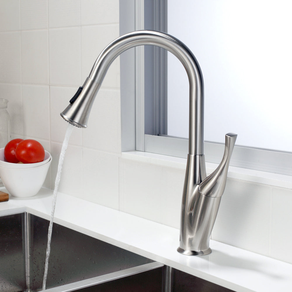 Kitchen Faucet with Pull Out Spraye,Brushed Nickel