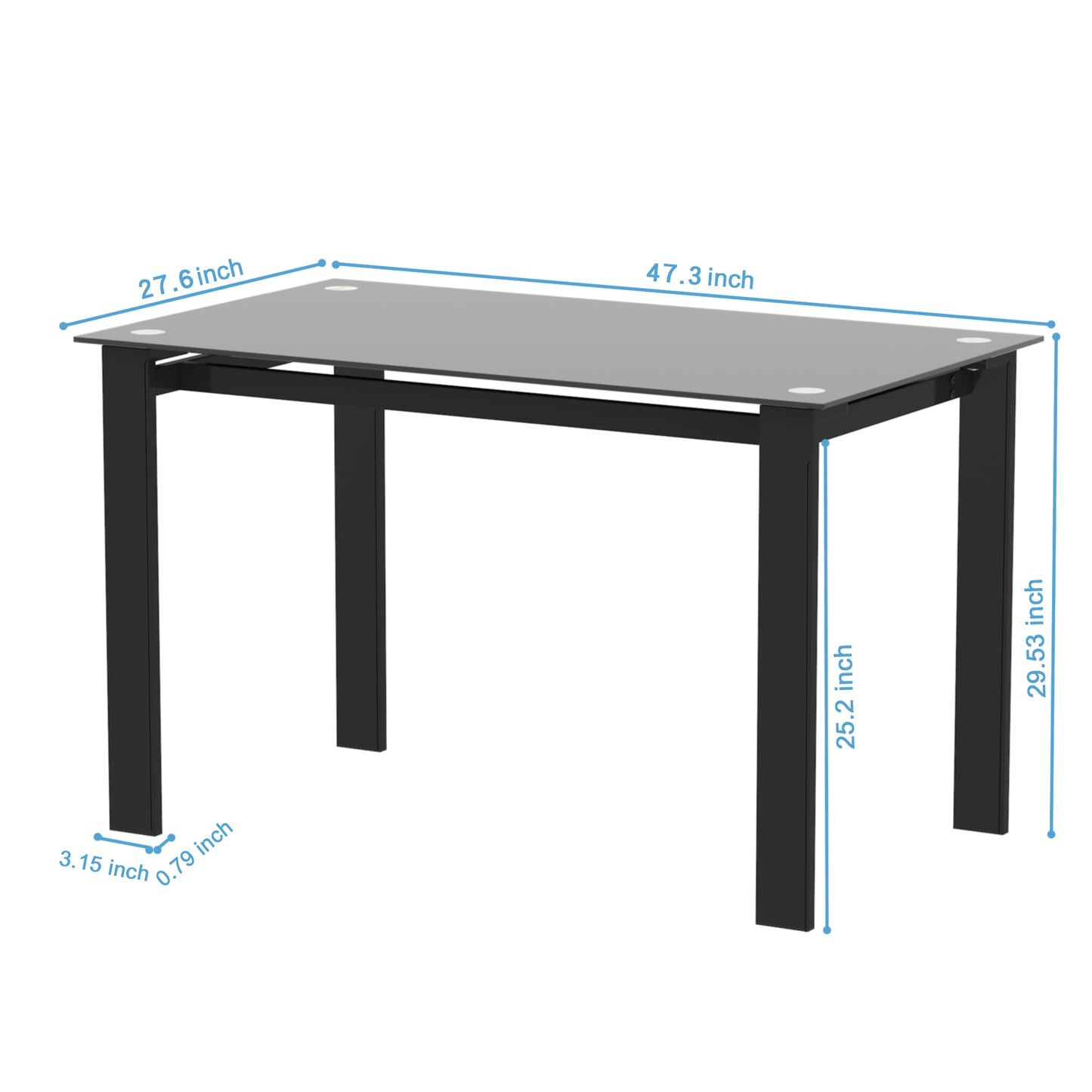 Aperson Modern 5 Piece Table Set