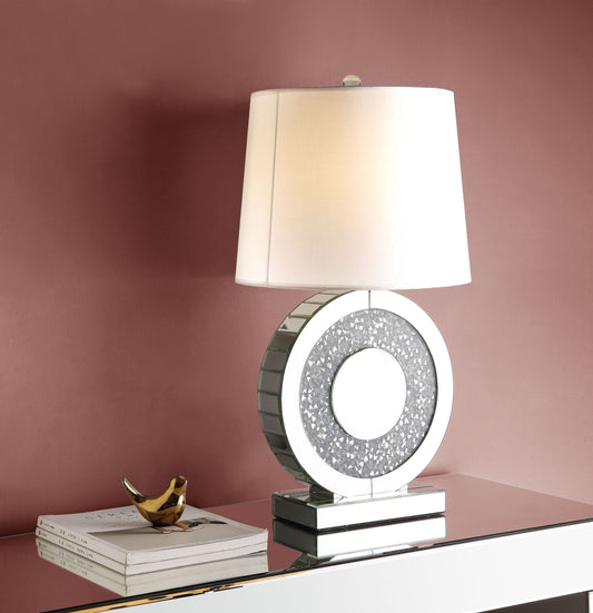 ACME Noralie  Mirrored & Faux Diamonds Table Lamp