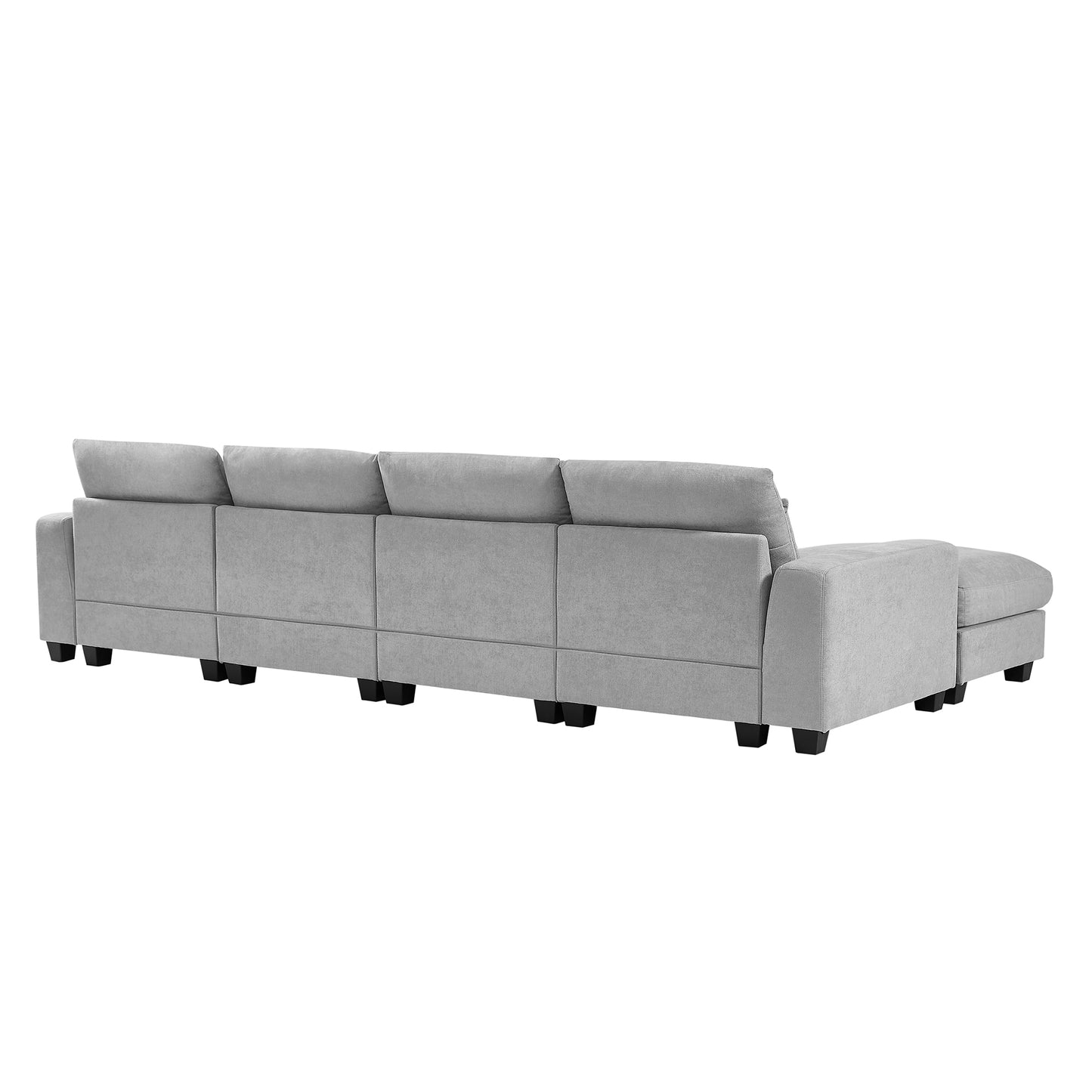 Large L-Shape Feather Filled Sectional Sofa