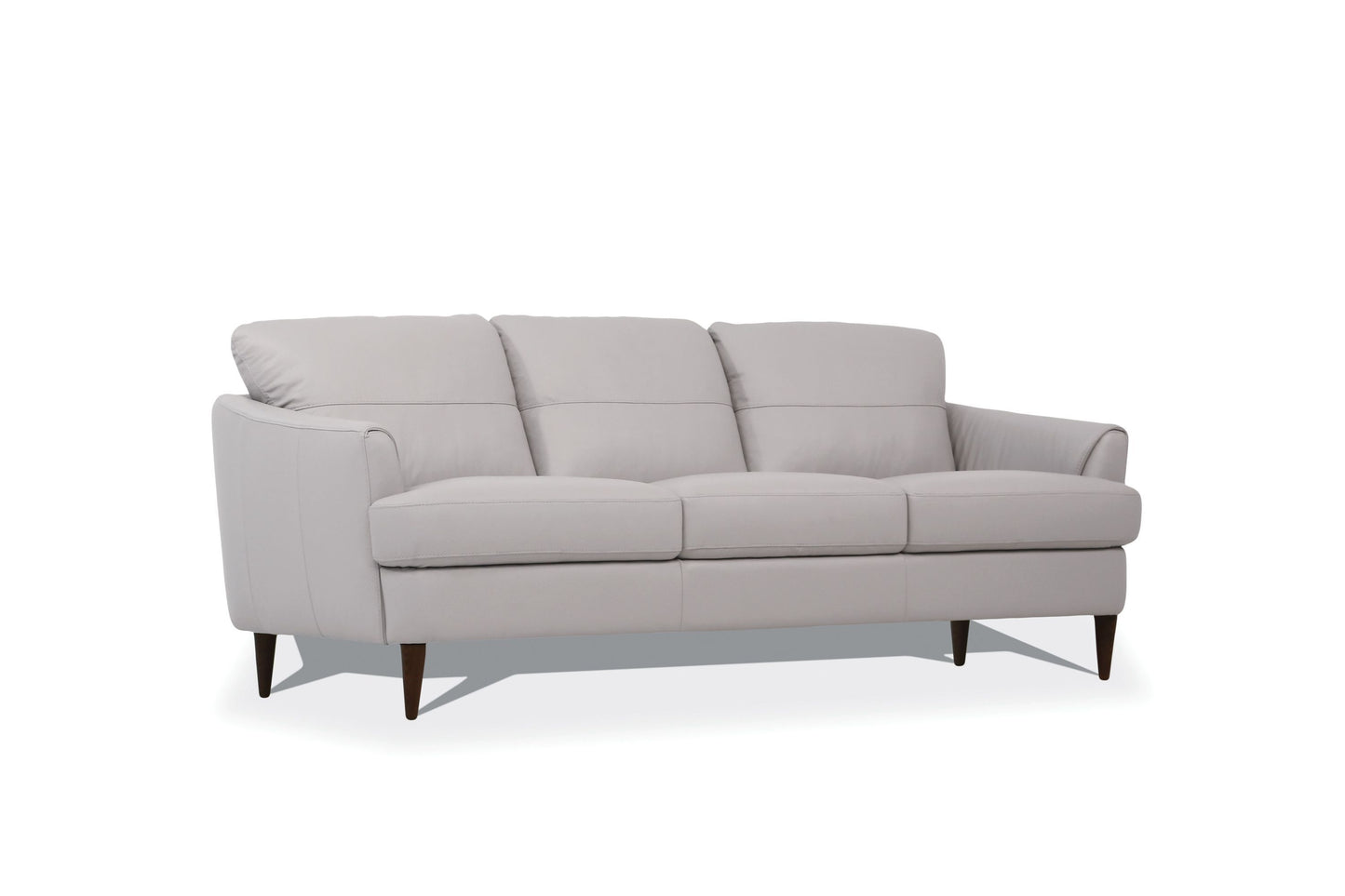 Helena Sofa, Pearl Gray Leather