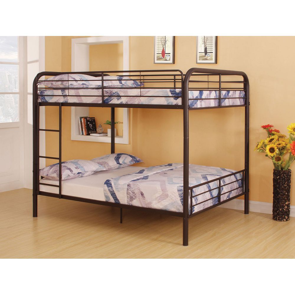 ACME Bristol Bunk Bed in Dark Brown - Full