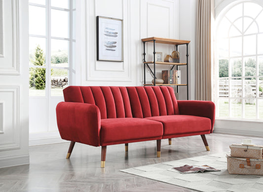 Siena Sofa Bed , BURGUNDY