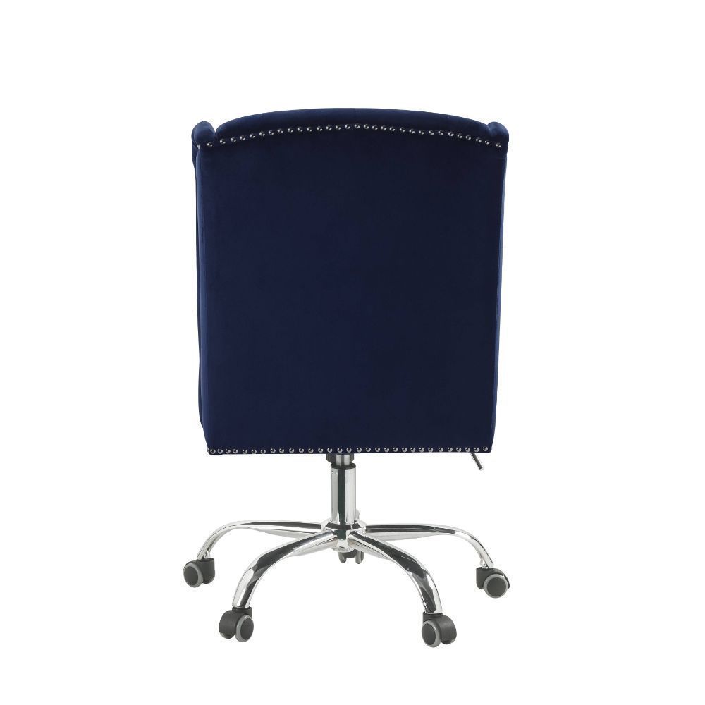 Jamesia Office Chair Midnight Blue Velvet