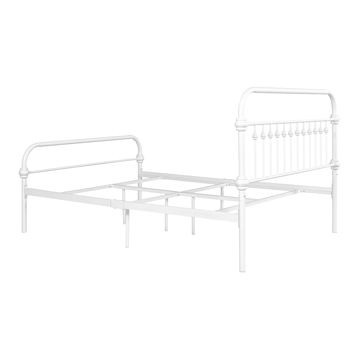 Farmhouse Bed Frame Size: Full - WHITE