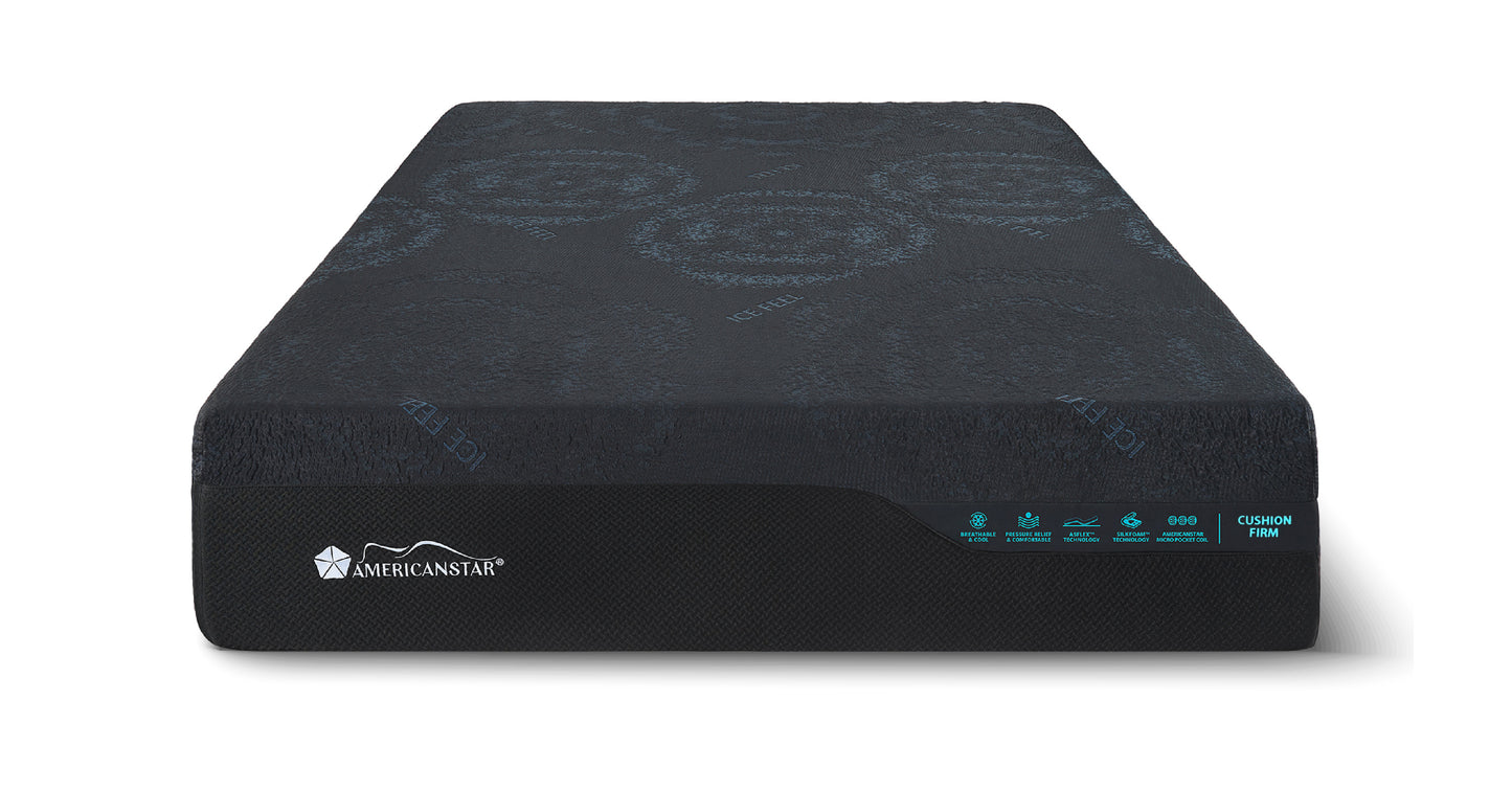 Presidential Ultra 13" Silkfoam Technology Cool Gel Memory Foam with Ice Feel Cooling Knitted Fabric made in USA - Twin XL