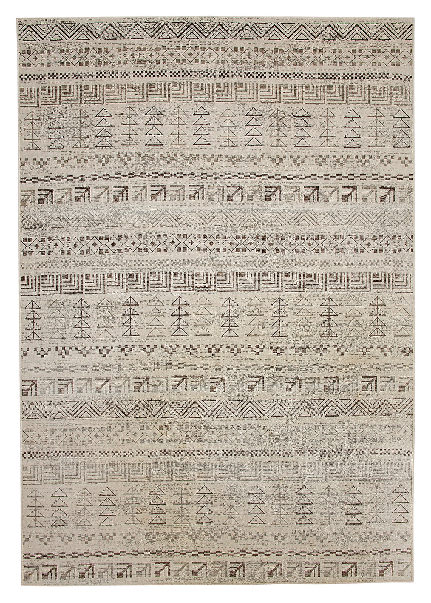 AmbIvory, Brown, and Natural Area Rug 5x8