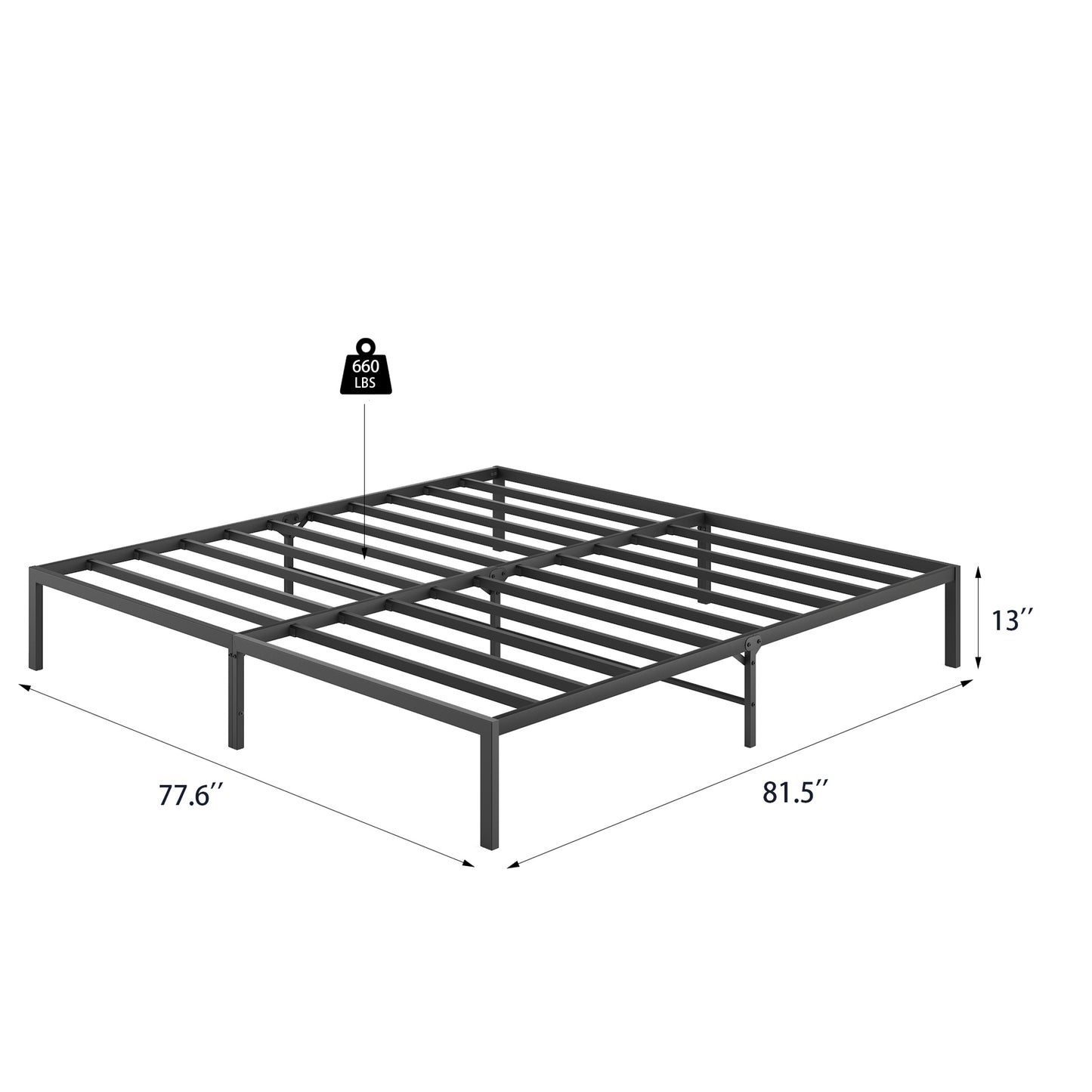 Metal Platform Bed frame (King)