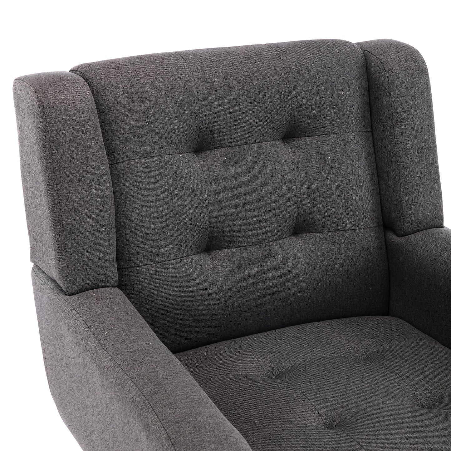 Modern Soft Linen  Ergonomic Accent Chair