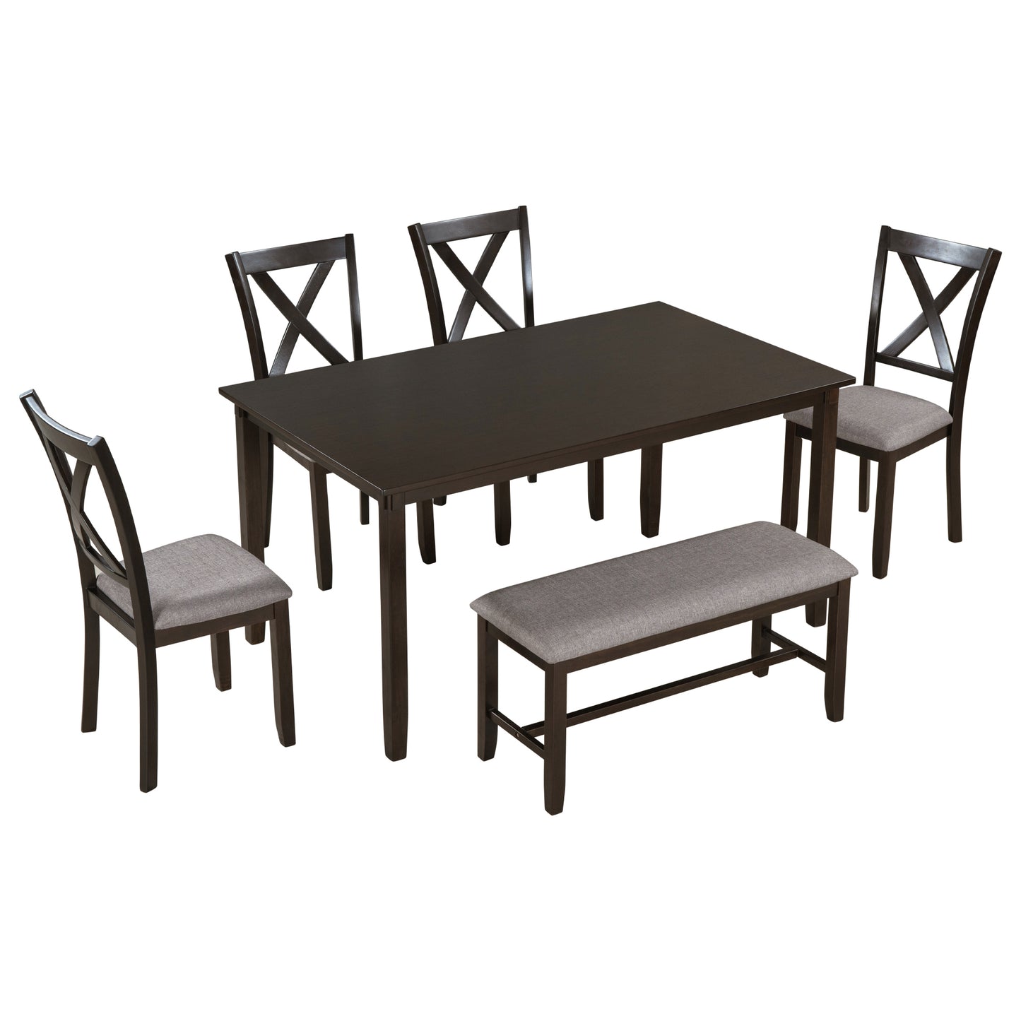 Selen 6-Piece Kitchen Dining Table Set