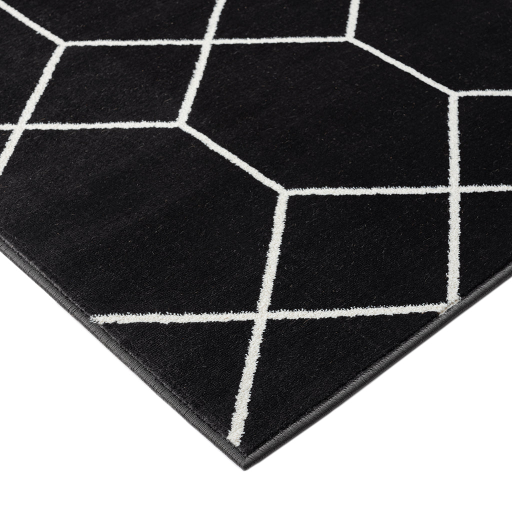 Averie Trellis Geometric Woven Area Rug 5x7