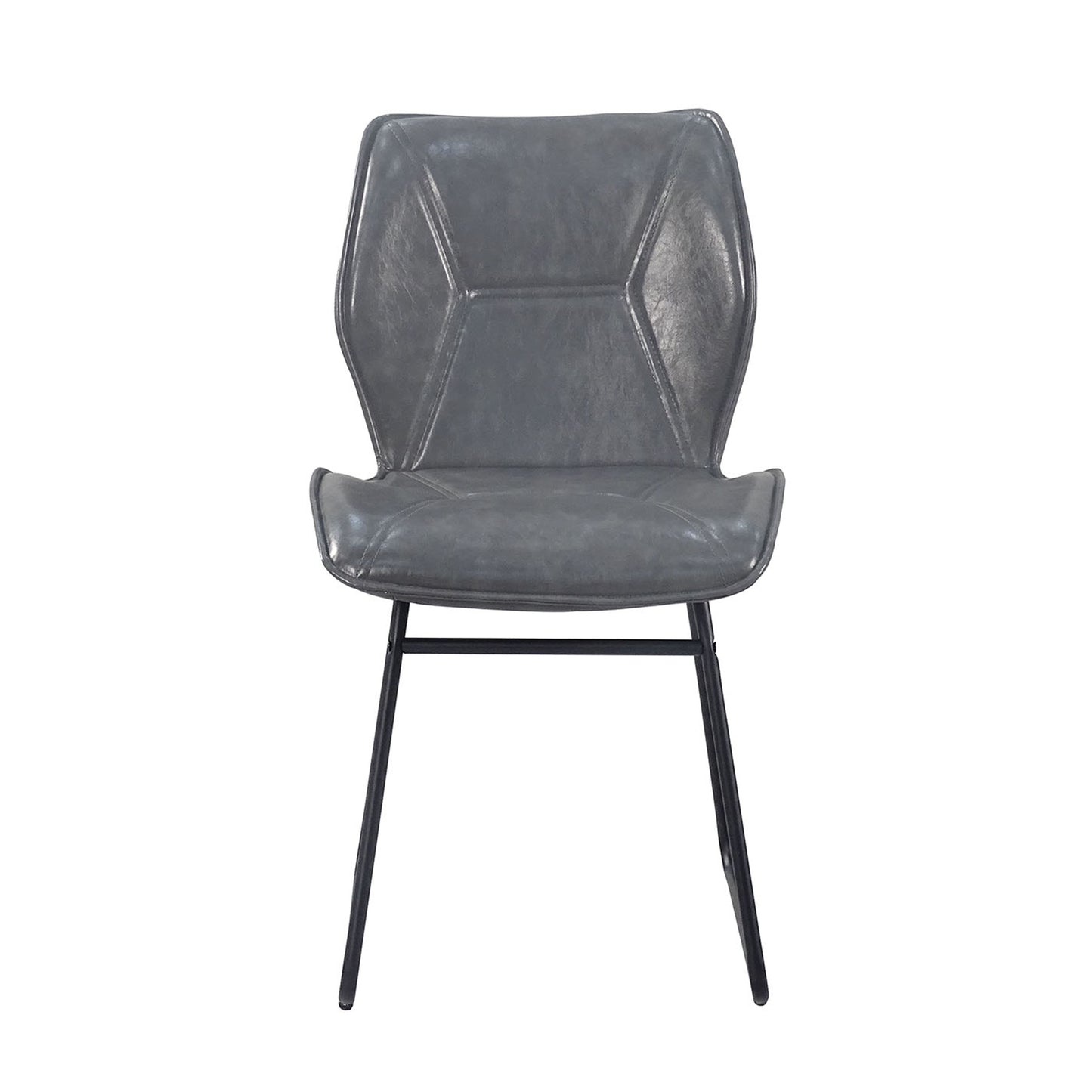 Leather Dining Chair Set of 2 - Gray