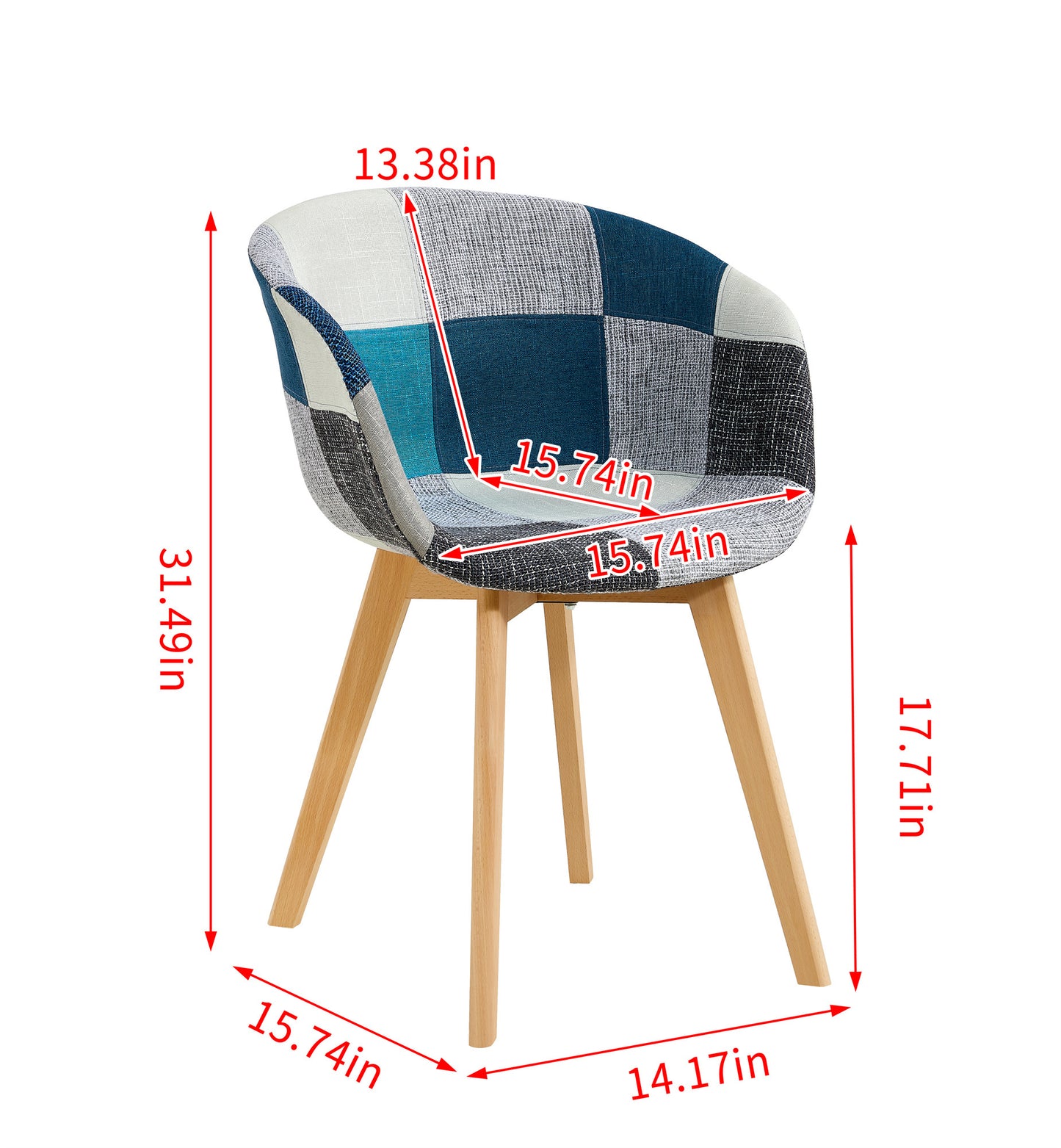 Patchwork Chair Set of 2