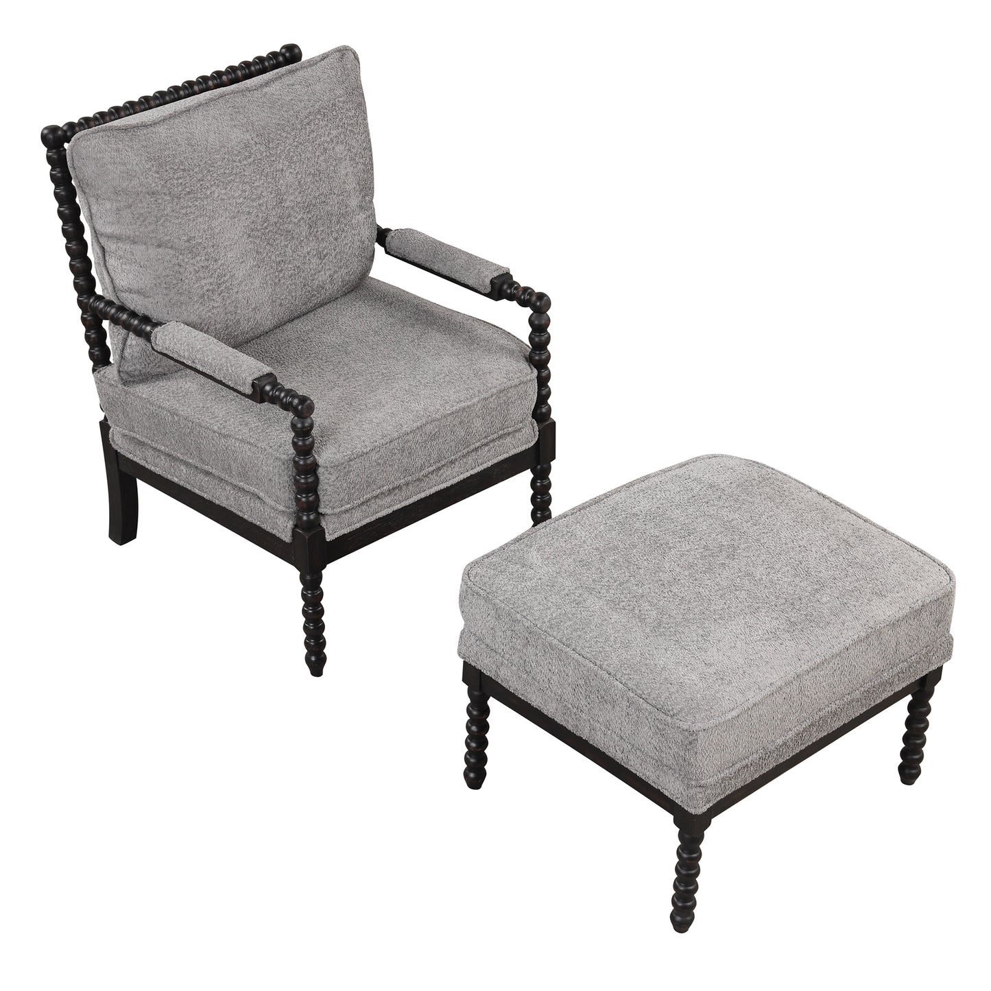 The Spindle Chair Black & Grey