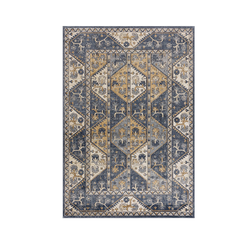 Dakota Tiled Border Area Rug 7.11'x10'