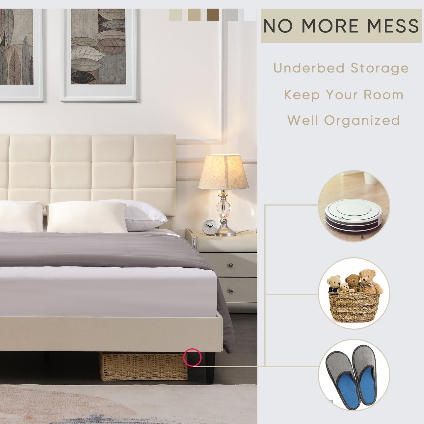 Queen Size Platform Bed