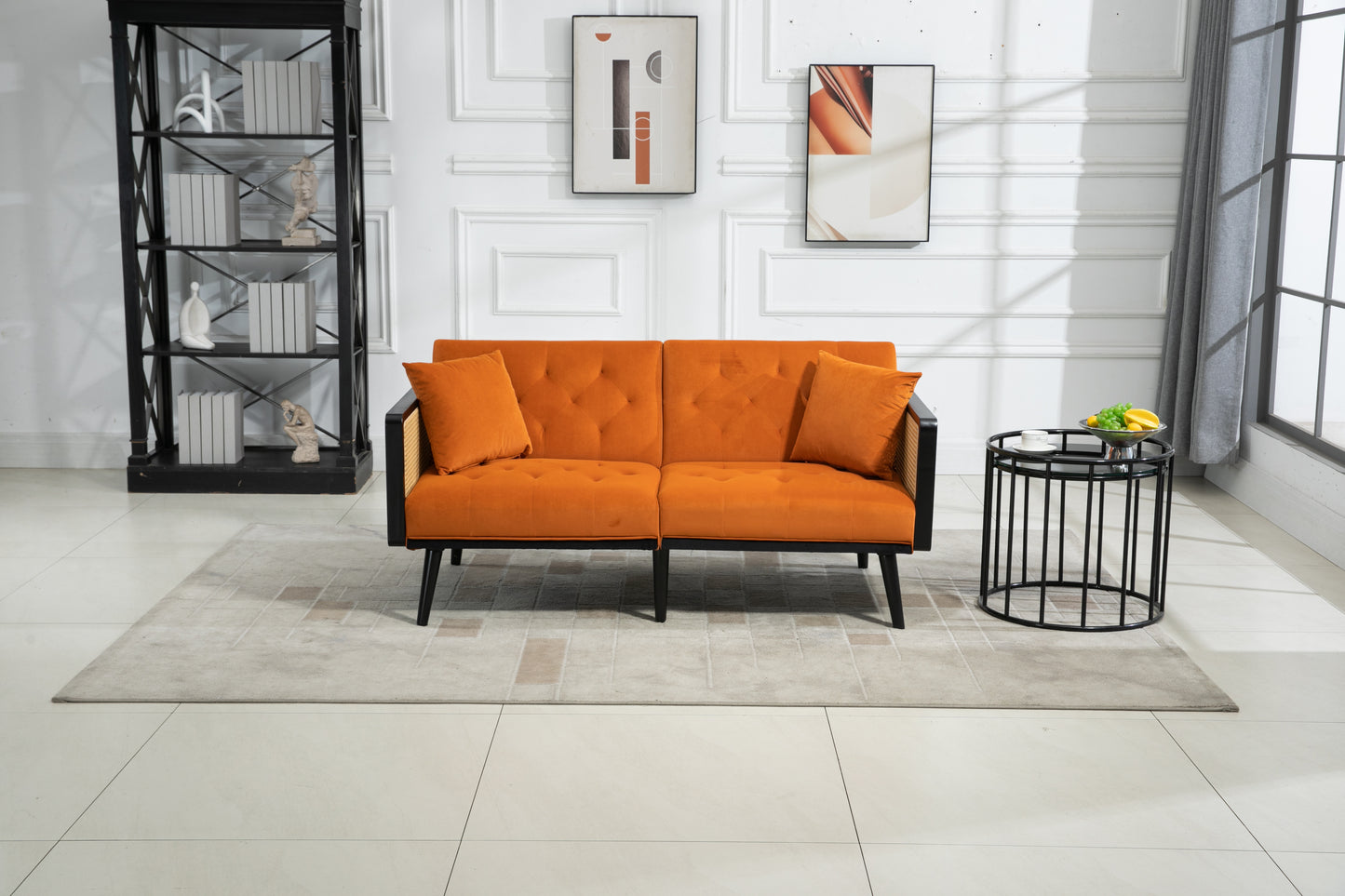 Meza Velvet Sofa