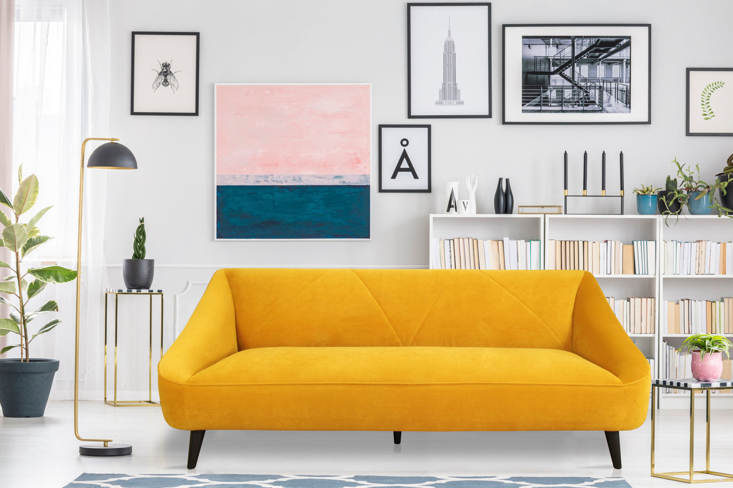 BAYLEE SOFA - MAIZE YELLOW