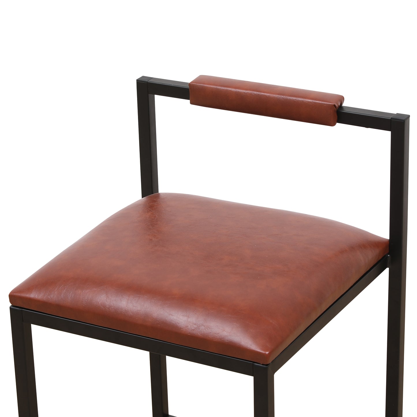 Modern Set of 2 Counter Height Bar Stools -Brown