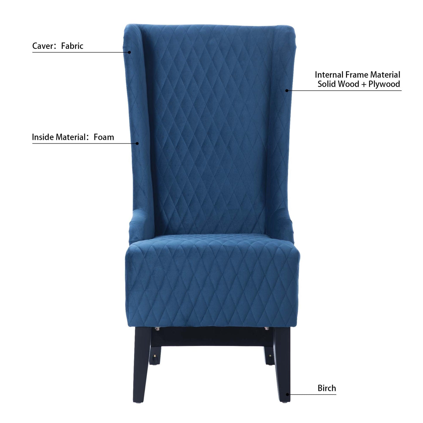 23.03" Wide Wing Back Chair